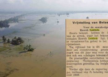Sejarah Banjir di Lakbok Ciamis dan Pembebasan Pajak untuk Pemilik Sawah