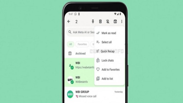 Fitur Quick Recap WhatsApp untuk Mempermudah Merangkum Percakapan