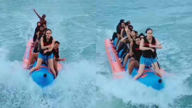 Pacu Jalur di Pantai Pangandaran, Luna Maya Seru Ikuti Tren Aura Farming