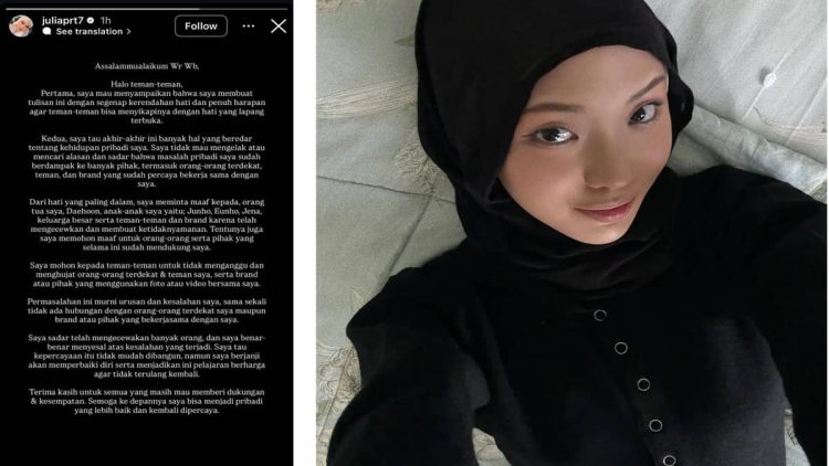 Jule Akhirnya Berbicara Tentang Perselingkuhan dan Ungkap Penyesalan serta Permintaan Maaf