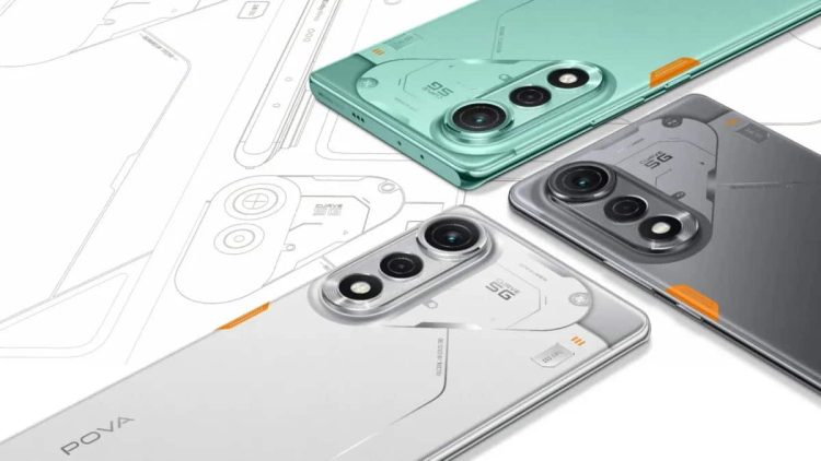 Smartphone Ramping Tecno Pova Curve 5G dengan Layar AMOLED Super Tajam