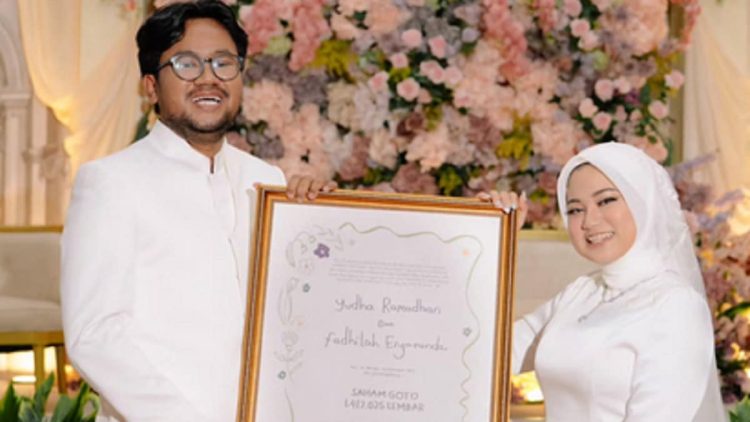 Yudha Keling Menikah Resmi dengan Mahar Saham GOTO
